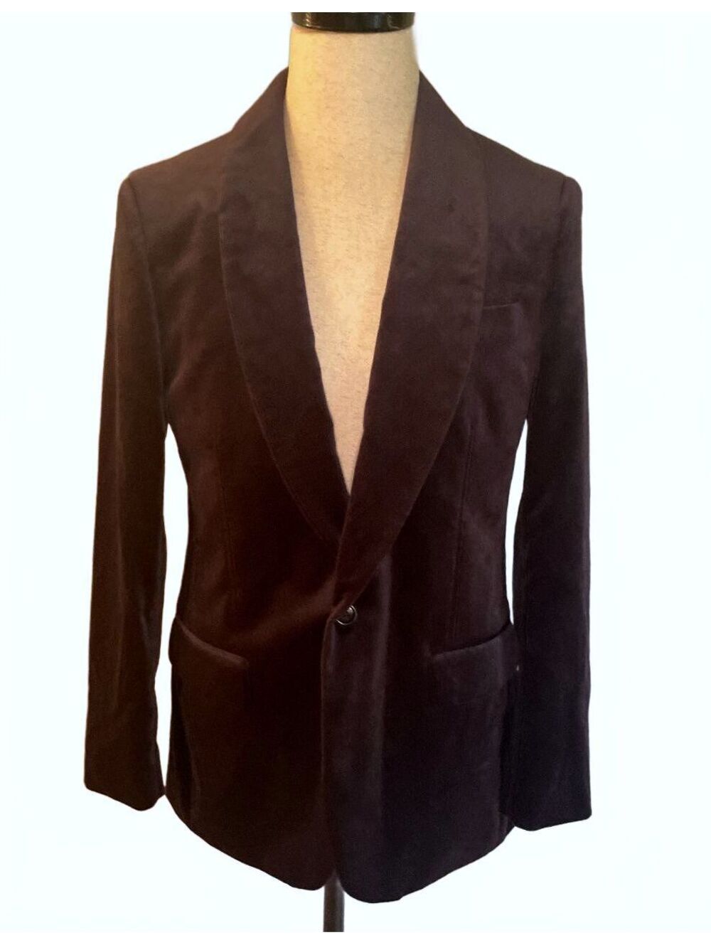 J.Crew Ludlow Velvet Shawl Collar Dinner Tuxedo Jacket Midnight Blue 40R NWT